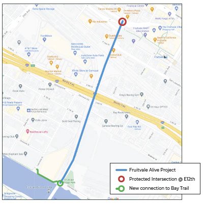 Note the Bay Trail connection at the bottom in green.