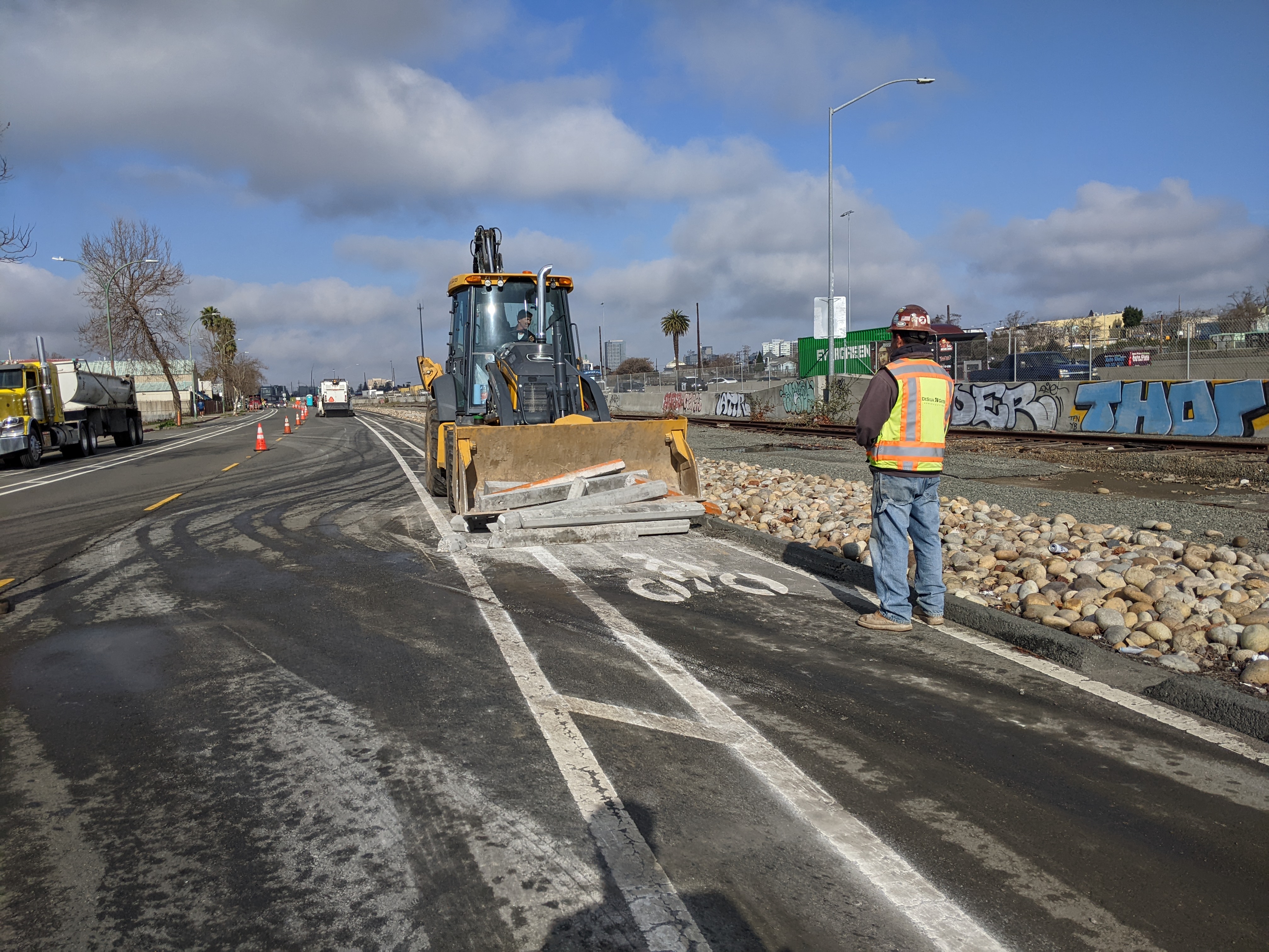 photo of Oakland Rips Out Protected Bike Lane on Embarcadero image