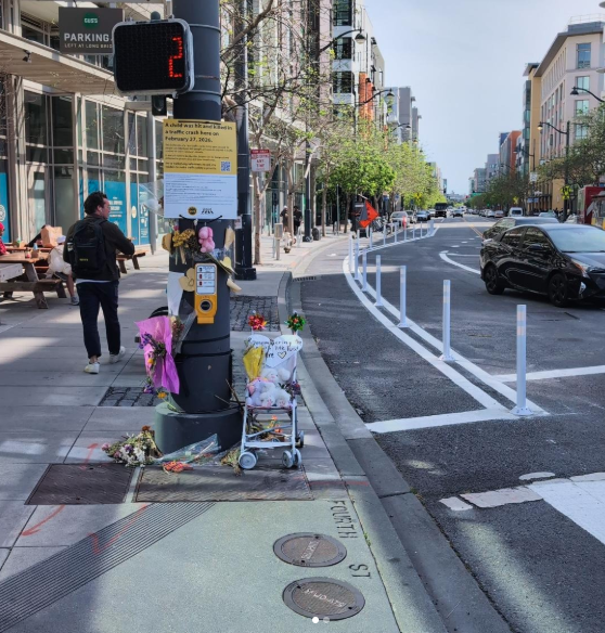 SFMTA Rips Out Yellow Guerrilla Plastic Posts at 4th and Channel. Installs White Plastic Posts Instead - Streetsblog San Francisco